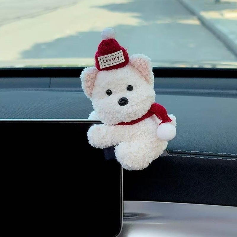 Auto iekšējās dekorācijas figūra ar West Highland terjera kucēnu uz paneļa, mūsdienīgs stils; universālais modelis (Materiāls: Universālais modelis; Stils: Mūsdienīgs; Produkta numurs AL979290027636; Funkcija: Universālais modelis)