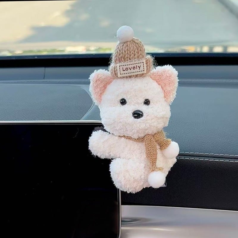 Auto iekšējās dekorācijas figūra ar West Highland terjera kucēnu uz paneļa, mūsdienīgs stils; universālais modelis (Materiāls: Universālais modelis; Stils: Mūsdienīgs; Produkta numurs AL979290027636; Funkcija: Universālais modelis)