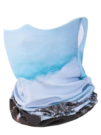 Maska za vožnju biciklom s punom UV zaštitom, poliester, unisex, šal za vrat