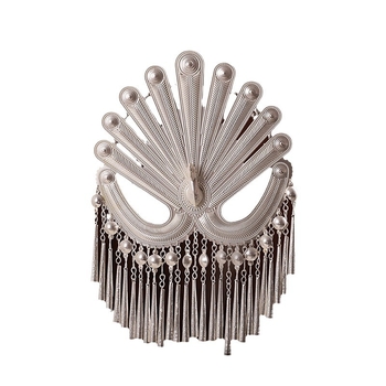 Metallist juukseklips etnilise stiiliga, elektroplaaditud, geomeetriline kuju, lastele