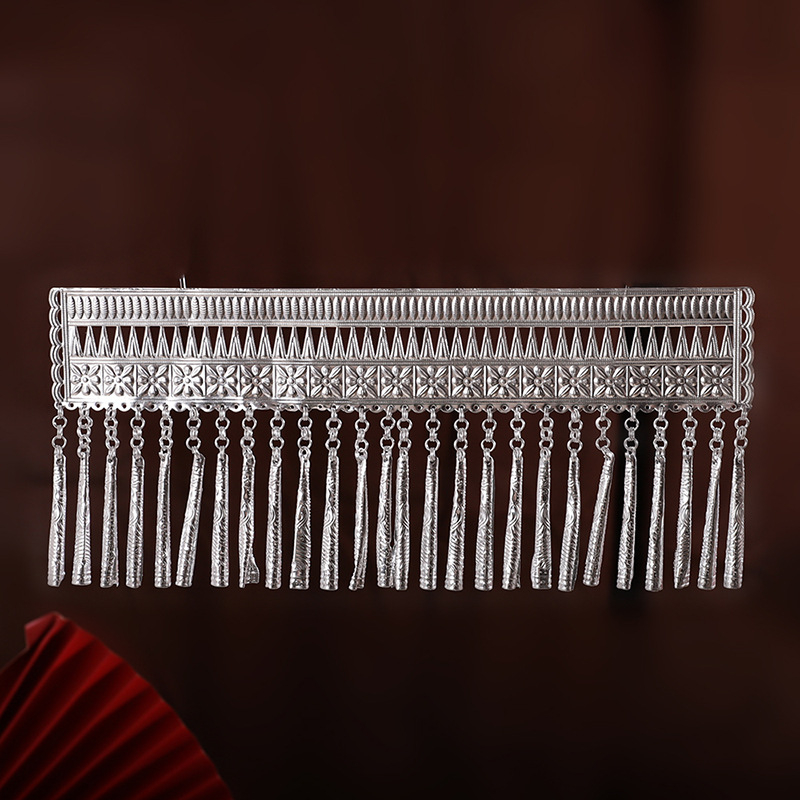 Metallist juukseklips etnilise stiiliga, elektroplaaditud, geomeetriline kuju, lastele