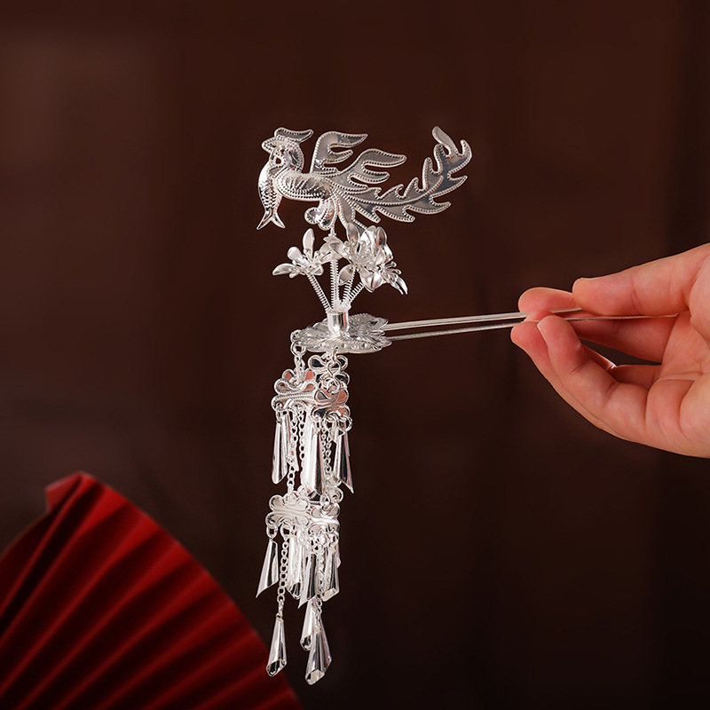 Metallist juukseklips etnilise stiiliga, elektroplaaditud, geomeetriline kuju, lastele