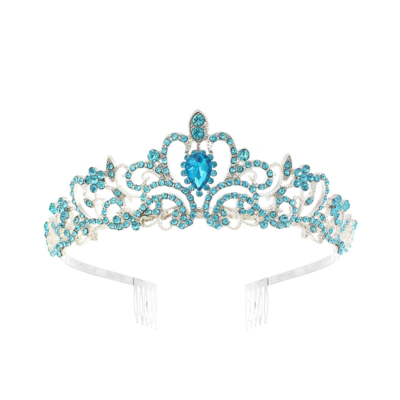 Vjenčana tiara za glavu od legure s dijamantnim kristalima, ženski stil, pogodna za vjenčanja i rođendane