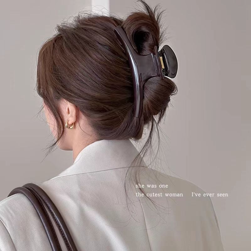 Juukseklemm kaarekujulise vormiga akrülist lastele (jaapani-korea stiil, taimne lillemotiiv)