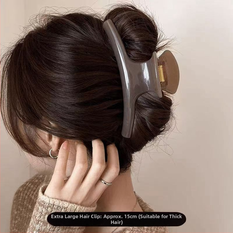 Juukseklemm kaarekujulise vormiga akrülist lastele (jaapani-korea stiil, taimne lillemotiiv)