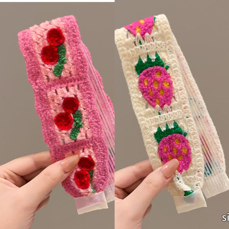 Juukse aksessuaar - juukselindi bangade ja säkuhaavade juukse jaoks - prantsuse stiilis retro kootud Velcro, taime mustriga, lastele