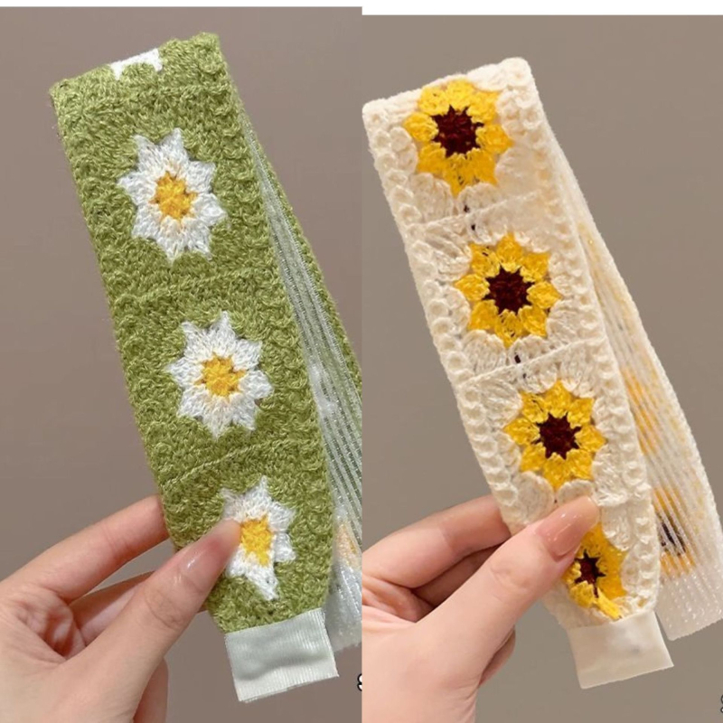 Juukse aksessuaar - juukselindi bangade ja säkuhaavade juukse jaoks - prantsuse stiilis retro kootud Velcro, taime mustriga, lastele