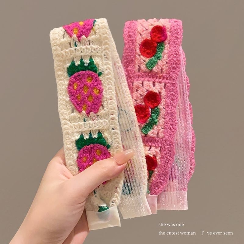 Juukse aksessuaar - juukselindi bangade ja säkuhaavade juukse jaoks - prantsuse stiilis retro kootud Velcro, taime mustriga, lastele