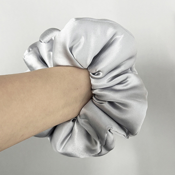 Selyem hajgyűrű virágos díszítéssel, kézzel készített kiegészítő, 2023 tavasz, Ins stílus