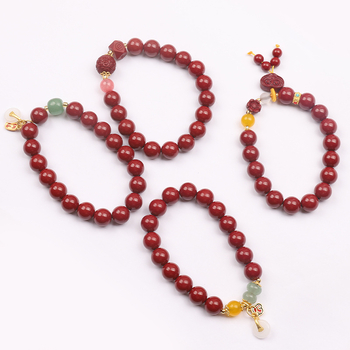 Cinnabar karkötő – természetes, uniszex, kör alakú, polírozott, testreszabható