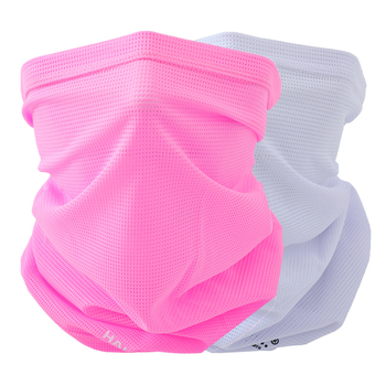 Šal za vrat za zaštitu od sunca s prozračnom mrežicom za outdoor vožnju biciklom – unisex, stil street/hip-hop, dizajn s slovima, najlon/ice silk materijal