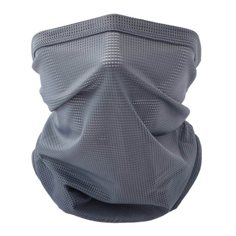 Šal za vrat za zaštitu od sunca s prozračnom mrežicom za outdoor vožnju biciklom – unisex, stil street/hip-hop, dizajn s slovima, najlon/ice silk materijal