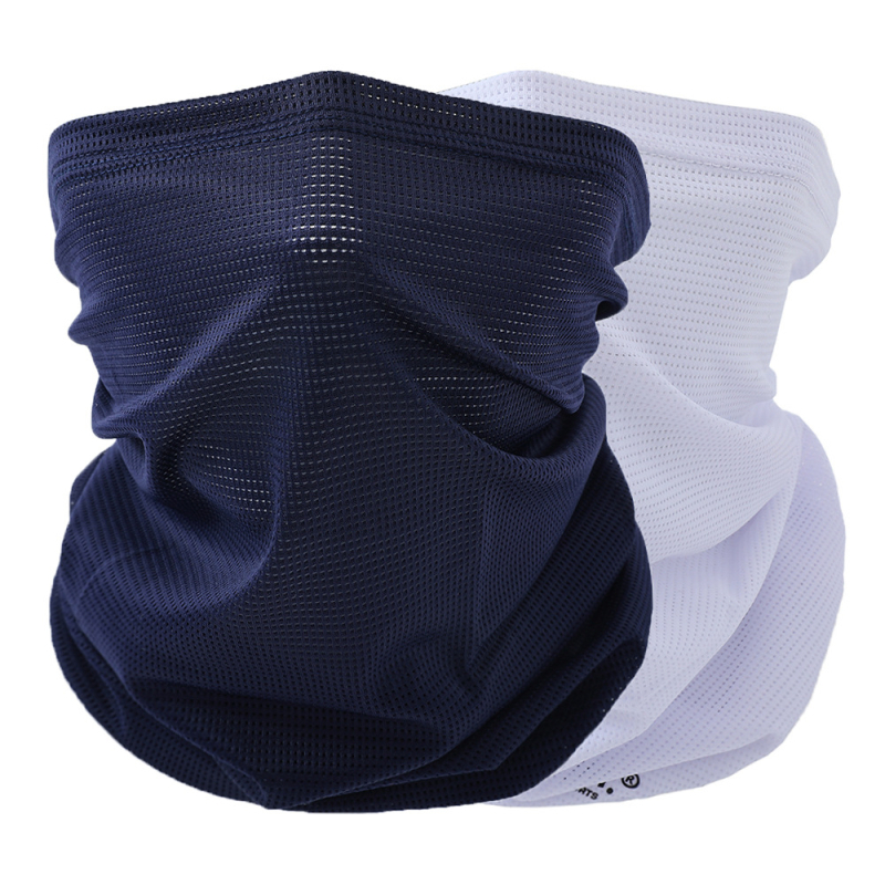 Šal za vrat za zaštitu od sunca s prozračnom mrežicom za outdoor vožnju biciklom – unisex, stil street/hip-hop, dizajn s slovima, najlon/ice silk materijal