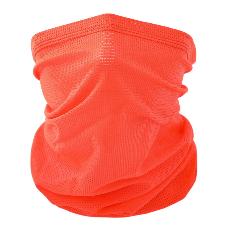 Šal za vrat za zaštitu od sunca s prozračnom mrežicom za outdoor vožnju biciklom – unisex, stil street/hip-hop, dizajn s slovima, najlon/ice silk materijal
