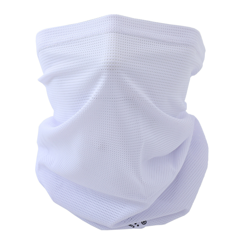 Šal za vrat za zaštitu od sunca s prozračnom mrežicom za outdoor vožnju biciklom – unisex, stil street/hip-hop, dizajn s slovima, najlon/ice silk materijal