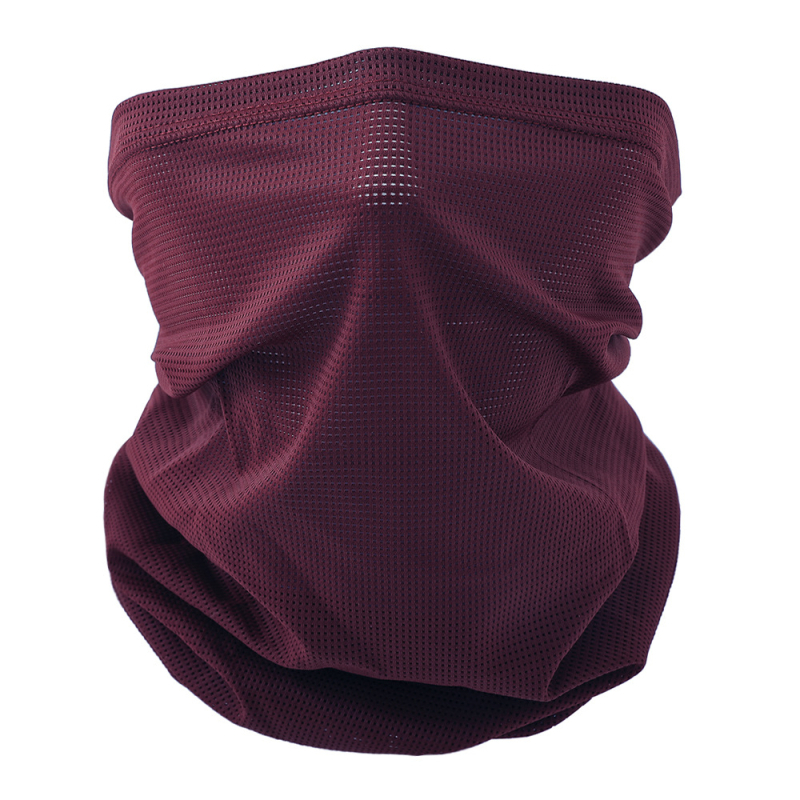 Šal za vrat za zaštitu od sunca s prozračnom mrežicom za outdoor vožnju biciklom – unisex, stil street/hip-hop, dizajn s slovima, najlon/ice silk materijal
