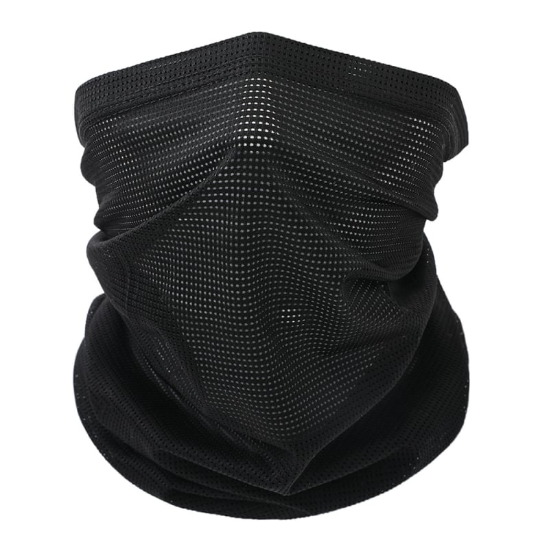 Šal za vrat za zaštitu od sunca s prozračnom mrežicom za outdoor vožnju biciklom – unisex, stil street/hip-hop, dizajn s slovima, najlon/ice silk materijal