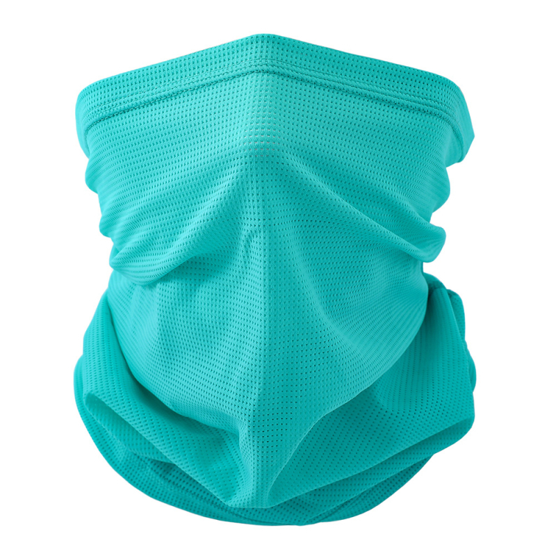 Šal za vrat za zaštitu od sunca s prozračnom mrežicom za outdoor vožnju biciklom – unisex, stil street/hip-hop, dizajn s slovima, najlon/ice silk materijal