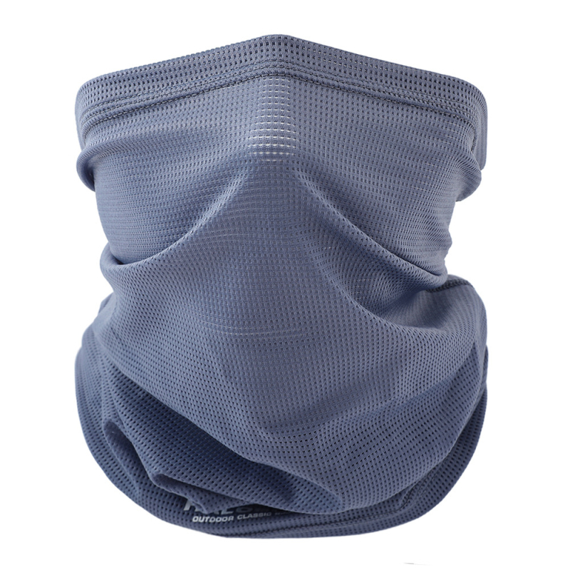 Šal za vrat za zaštitu od sunca s prozračnom mrežicom za outdoor vožnju biciklom – unisex, stil street/hip-hop, dizajn s slovima, najlon/ice silk materijal