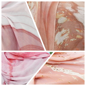 Etno-bohém sál digitális nyomással, Óceán-hullám mintázat, Modal anyag (96%+), sima szövés, gyorsan száradó, napvédő, porálló, négy évszak