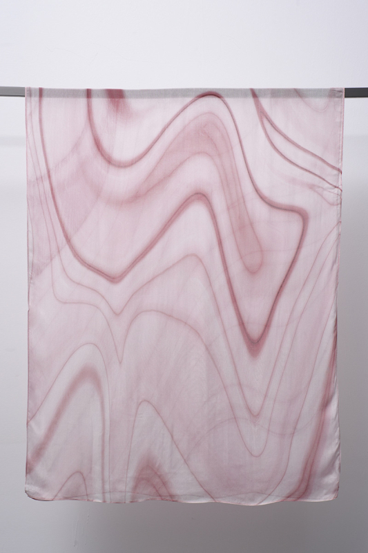 Etno-bohém sál digitális nyomással, Óceán-hullám mintázat, Modal anyag (96%+), sima szövés, gyorsan száradó, napvédő, porálló, négy évszak