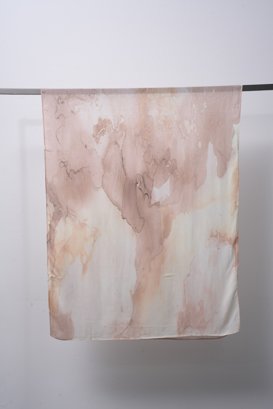 Etno-bohém sál digitális nyomással, Óceán-hullám mintázat, Modal anyag (96%+), sima szövés, gyorsan száradó, napvédő, porálló, négy évszak