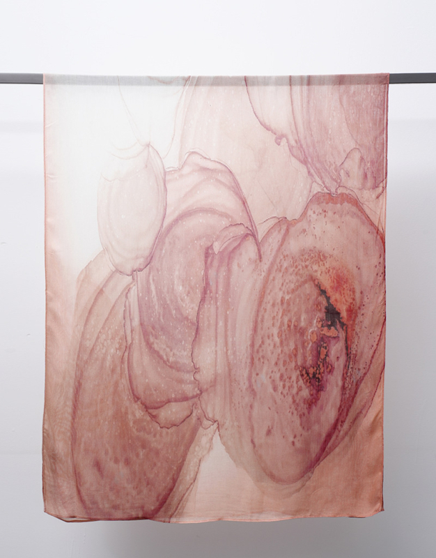 Etno-bohém sál digitális nyomással, Óceán-hullám mintázat, Modal anyag (96%+), sima szövés, gyorsan száradó, napvédő, porálló, négy évszak