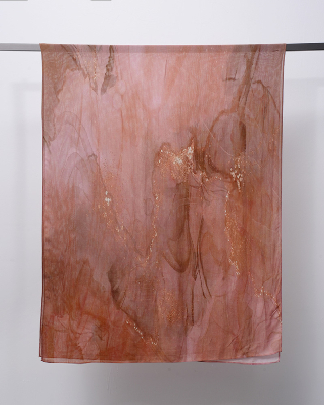 Etno-bohém sál digitális nyomással, Óceán-hullám mintázat, Modal anyag (96%+), sima szövés, gyorsan száradó, napvédő, porálló, négy évszak