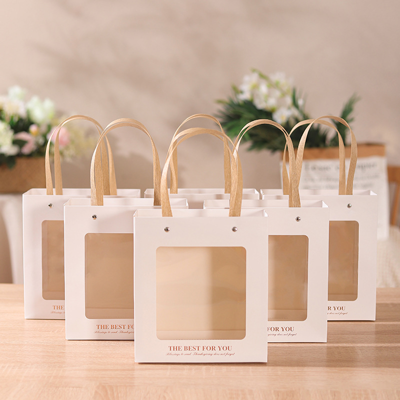 Dovanų maišelis su spausdintu logotipu, Tote krepšio stiliaus, su offset bronzavimu; prekinis ženklas Yiting; tinkamas vestuvėms, gimtadieniams ir šventėms.