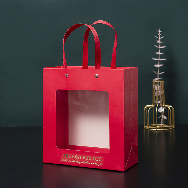 Dovanų maišelis su spausdintu logotipu, Tote krepšio stiliaus, su offset bronzavimu; prekinis ženklas Yiting; tinkamas vestuvėms, gimtadieniams ir šventėms.