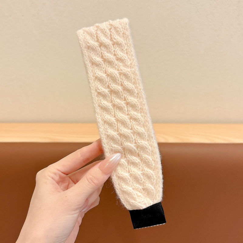 Bedo pletena traka za kosu s Velcro, vintage stil, cvjetni oblik, ručna izrada