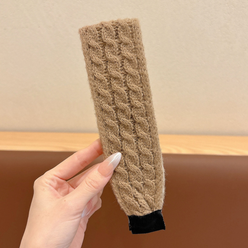 Bedo pletena traka za kosu s Velcro, vintage stil, cvjetni oblik, ručna izrada