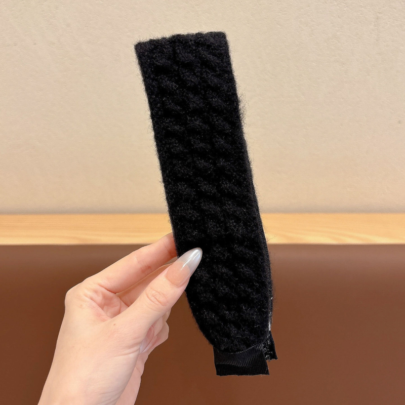 Bedo pletena traka za kosu s Velcro, vintage stil, cvjetni oblik, ručna izrada