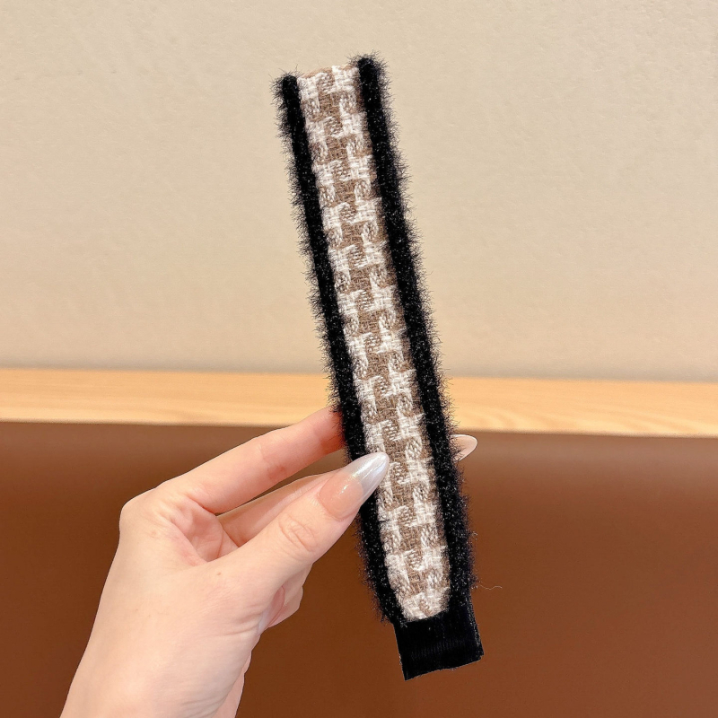 Bedo pletena traka za kosu s Velcro, vintage stil, cvjetni oblik, ručna izrada