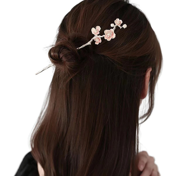 Palota-stílusú hajtű, ötvözet, szilva virág forma, téli 2023 kiadás