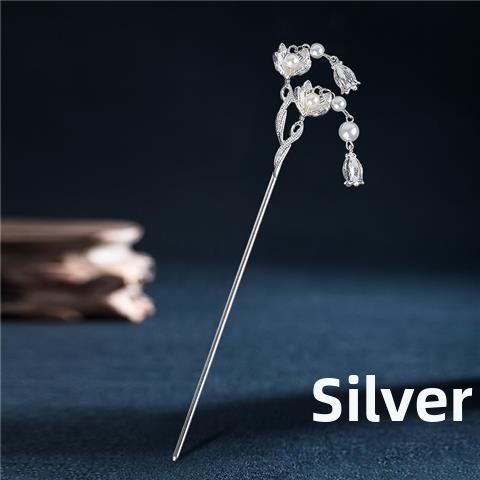 Palota-stílusú hajtű, ötvözet, szilva virág forma, téli 2023 kiadás