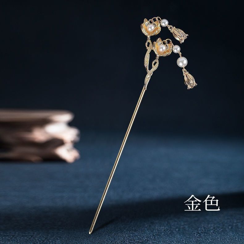 Palota-stílusú hajtű, ötvözet, szilva virág forma, téli 2023 kiadás