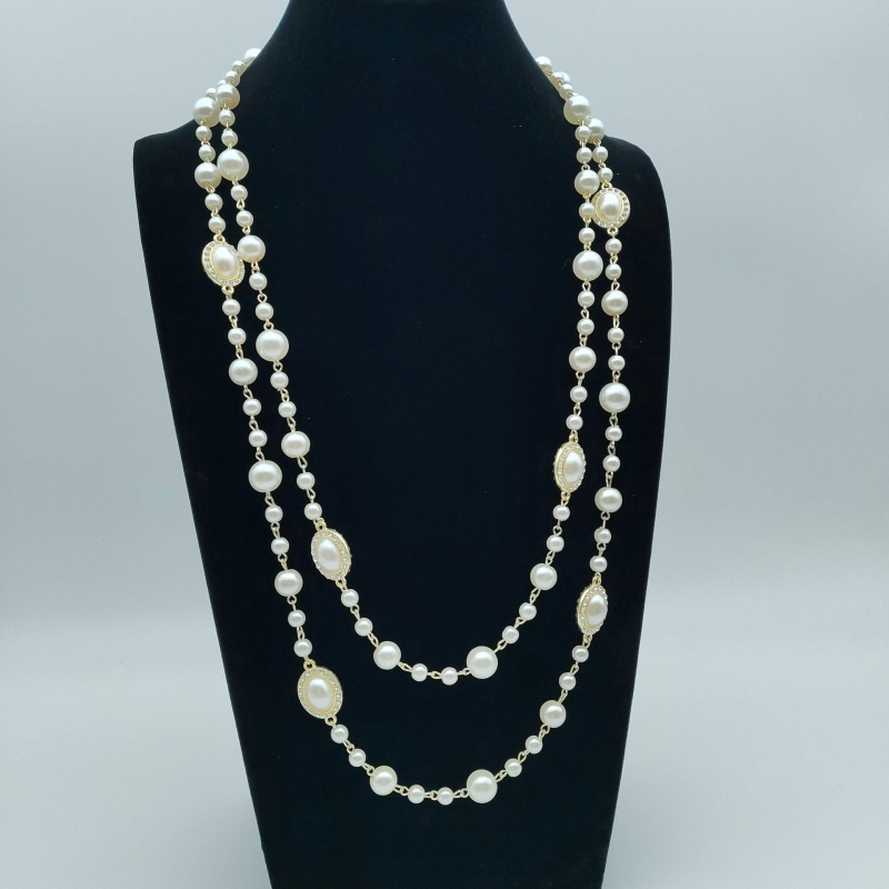 Cinkötvözet nyaklánc elektroplattált felülettel, 80 g, őszi 2025, nőknek