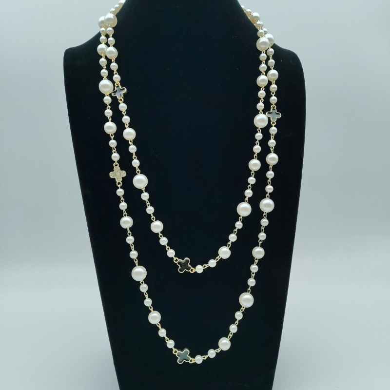 Cinkötvözet nyaklánc elektroplattált felülettel, 80 g, őszi 2025, nőknek