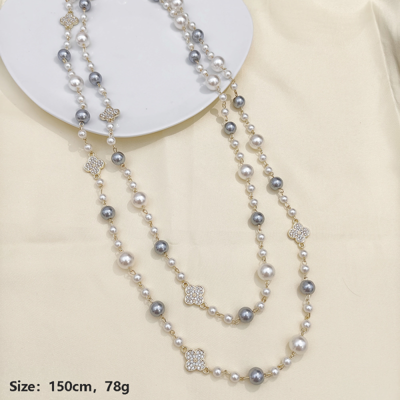 Cinkötvözet nyaklánc elektroplattált felülettel, 80 g, őszi 2025, nőknek