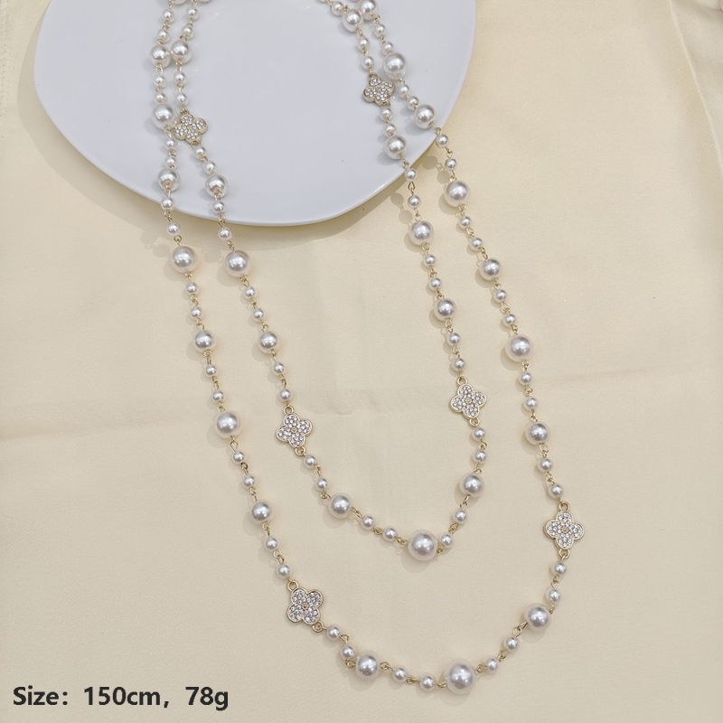 Cinkötvözet nyaklánc elektroplattált felülettel, 80 g, őszi 2025, nőknek