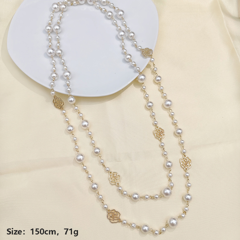 Cinkötvözet nyaklánc elektroplattált felülettel, 80 g, őszi 2025, nőknek