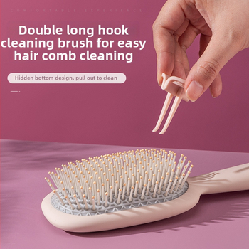 Gaisa spilvena masāžas ķemme gariem matiem — plastmasas, masāža, viļņošana, ķemmēšana