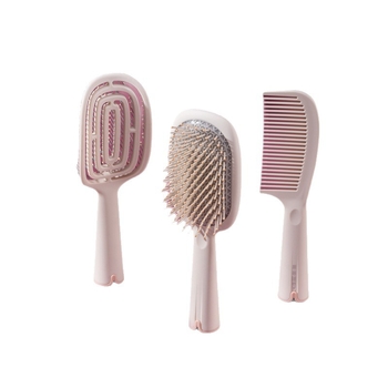 Gaisa spilvena masāžas ķemme gariem matiem — plastmasas, masāža, viļņošana, ķemmēšana