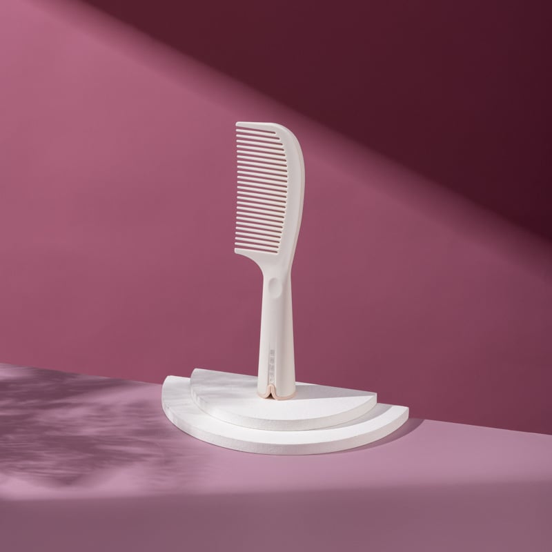 Gaisa spilvena masāžas ķemme gariem matiem — plastmasas, masāža, viļņošana, ķemmēšana