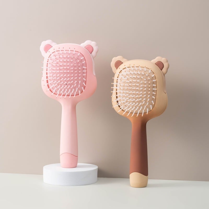 Gaisa spilvena masāžas ķemme gariem matiem — plastmasas, masāža, viļņošana, ķemmēšana