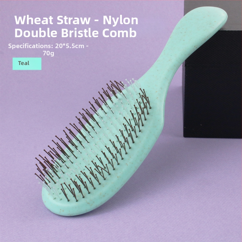 Matu ķemme ar elektroplatētajiem zobiem (augstiem un zemiem), galvas ādas masāža, mitra/sausa stilizēšana - ABS, Juejiang Beauty