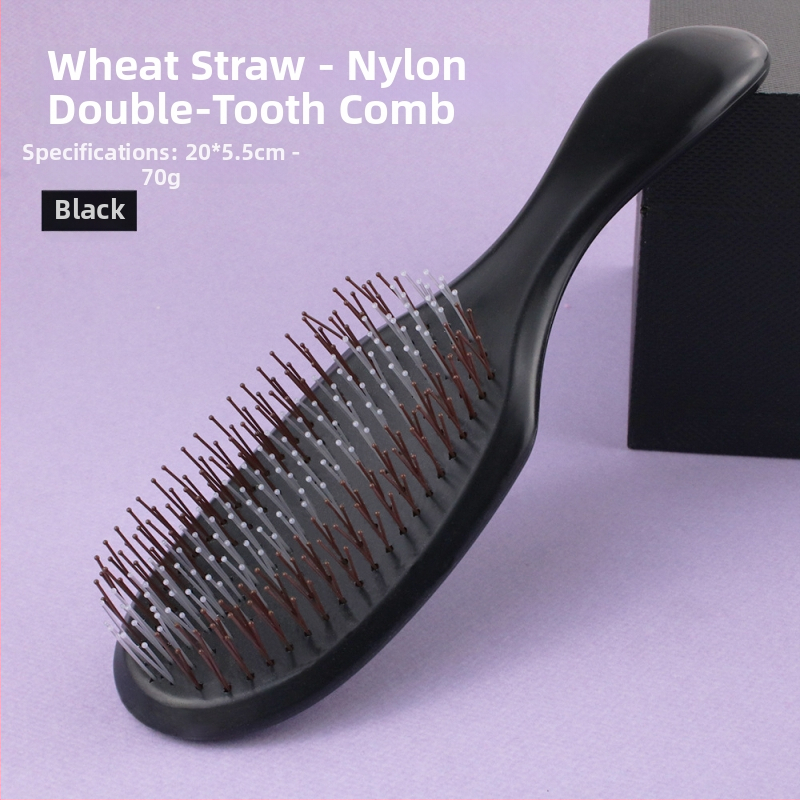 Matu ķemme ar elektroplatētajiem zobiem (augstiem un zemiem), galvas ādas masāža, mitra/sausa stilizēšana - ABS, Juejiang Beauty