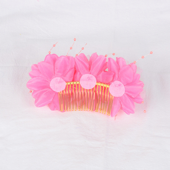 Vjenčani češalj za kosu s dizajnom cvijeta, ručno izrađeno, rhinestone kristali (Materijal: tkanina, legura, rhinestones; Stil: Fashion OL, žene; Ukras: cvijeće; Postupak: ručna izrada; Vrsta kristala: rhinestone)