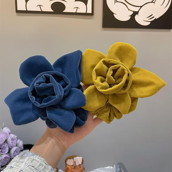 Klip za kosu od flanel, ručna izrada, za žene, IN stil, jesen 2025